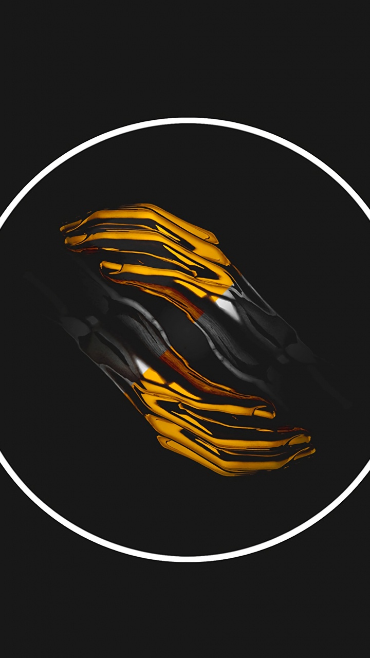 Logotipo de Pájaro Negro y Amarillo. Wallpaper in 720x1280 Resolution