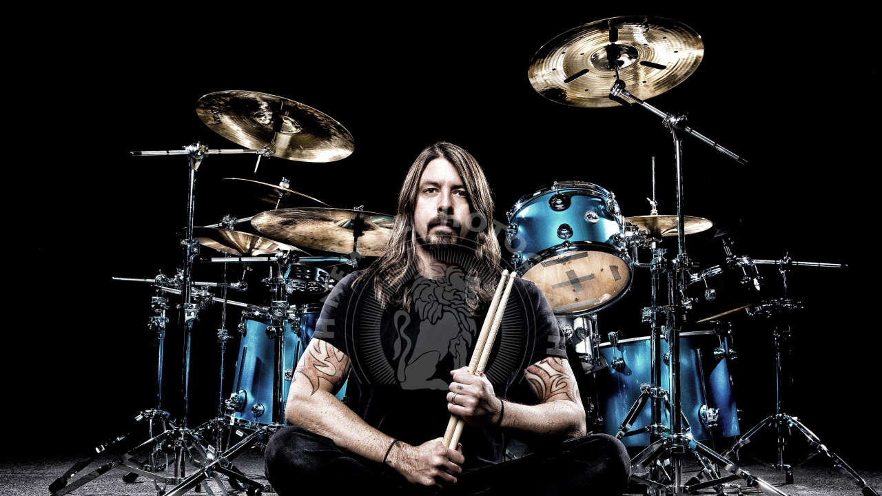 Dave Grohl, Foo Fighters, Batteur, Tambour, Instrument de Musique. Wallpaper in 1280x720 Resolution