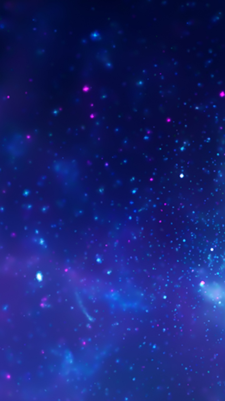 Lila Und Blaue Sternennacht. Wallpaper in 720x1280 Resolution