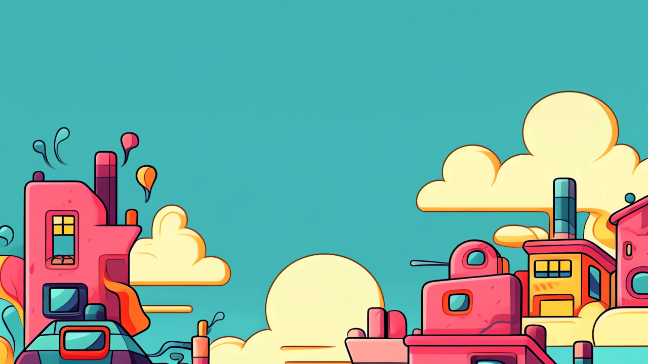 Ios, Cosas 3, Manzana, Android, Arte. Wallpaper in 1280x720 Resolution