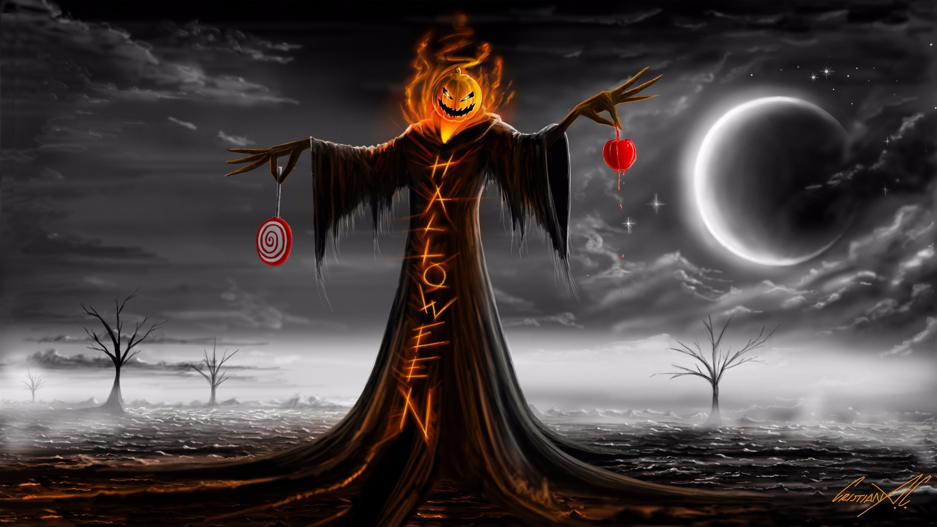 Kostenlose Hintergrundbilder Baum Damonen Fiktiver Charakter Halloween Himmel Bilder Fur Ihren Desktop Und Fotos