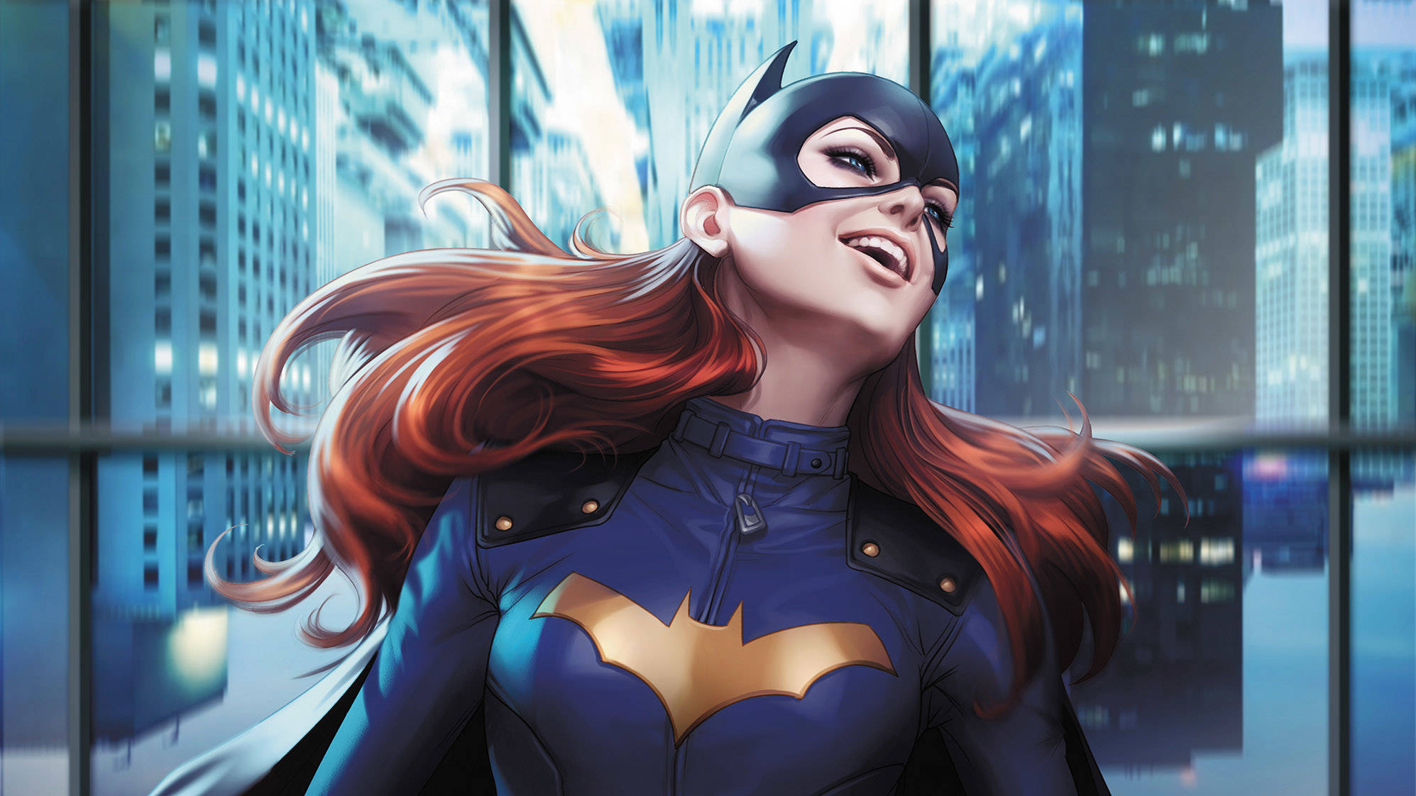 Wallpaper Woman In Black Leather Jacket Anime Character Background Download Free Image
