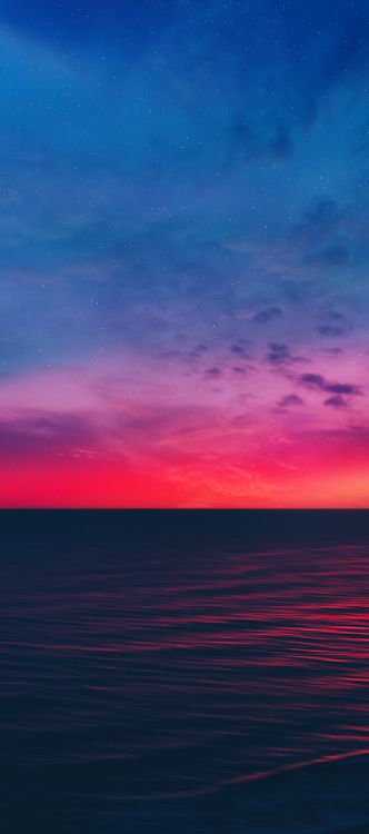液体, 流体, 余辉, 紫色的, 日出 壁纸 1242x2800 允许