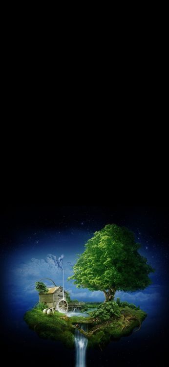 Naturaleza, Ambiente, Azul, Paisaje Natural, Sucursal. Wallpaper in 1080x2340 Resolution