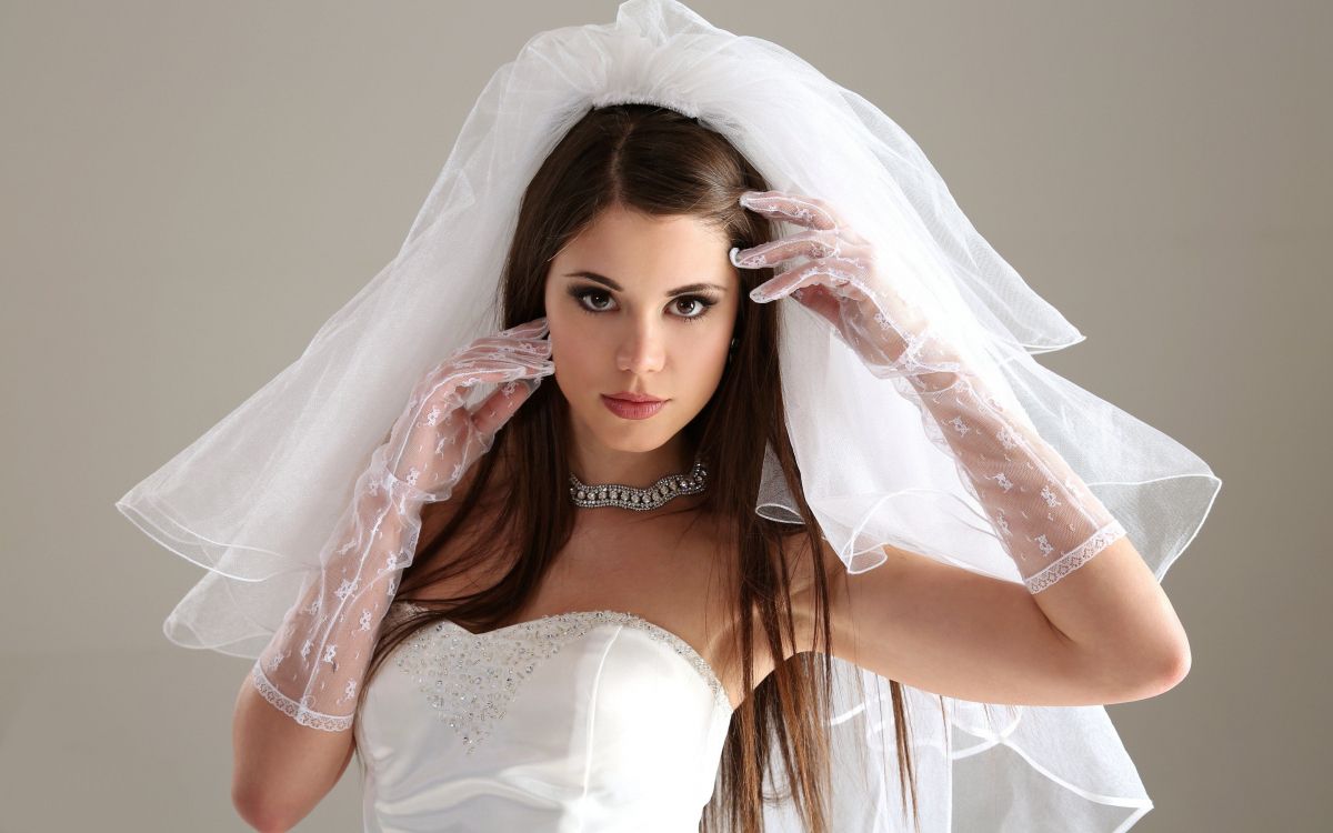 Bride, Wedding, Wedding Dress, Veil, Bridal Veil. Wallpaper in 2880x1800 Resolution