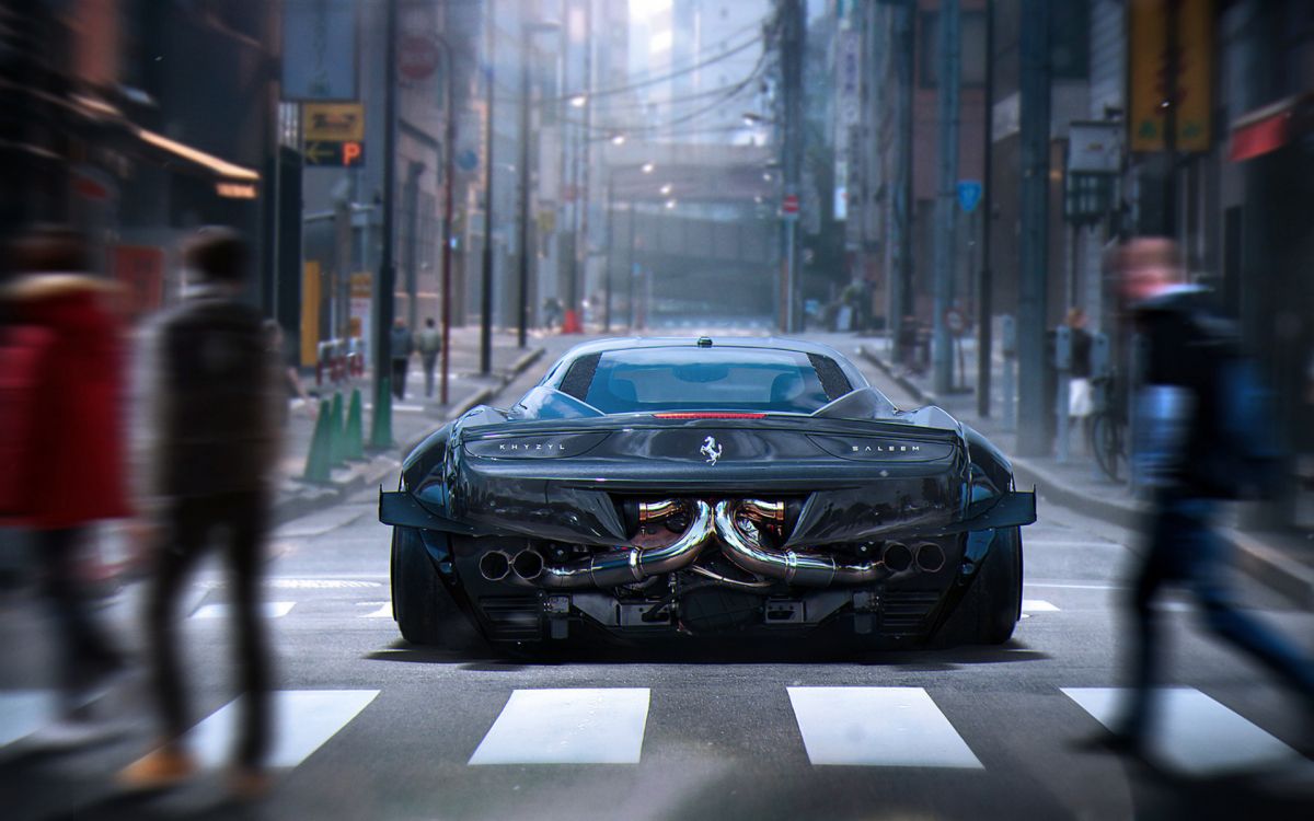 Porsche 911 Negro Estacionado en la Calle Durante el Día. Wallpaper in 1920x1200 Resolution