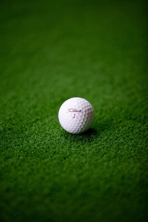 Pelota de Golf Blanca Sobre la Hierba Verde. Wallpaper in 2912x4368 Resolution