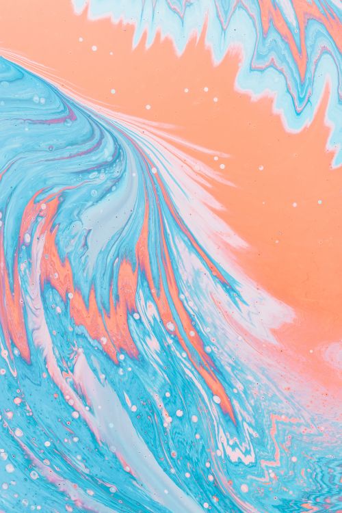 Pintura Abstracta Azul y Blanca. Wallpaper in 4000x6000 Resolution