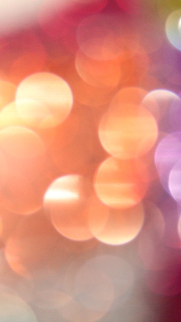 Image red and white bokeh lights