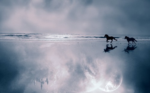 Image person surfing on sea waves