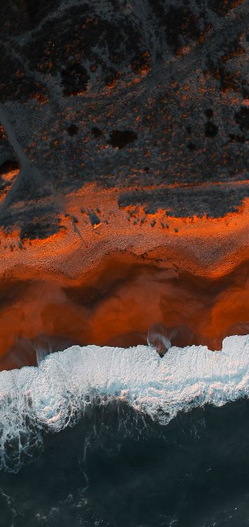 Eau, Orange, Paysage Naturel, Congélation, Formation. Wallpaper in 1421x3000 Resolution