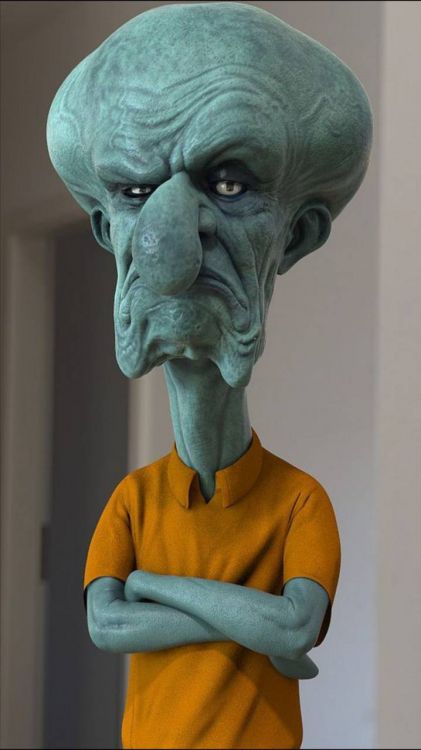 章鱼哥的触角, 海绵宝宝, 帕特里克星, 卡通, 动画 壁纸 720x1280 允许