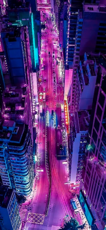 Image Aesthetics, building, purple, light, skyscraper