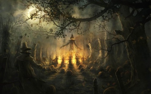 Image halloween, forest, darkness, holiday, formation