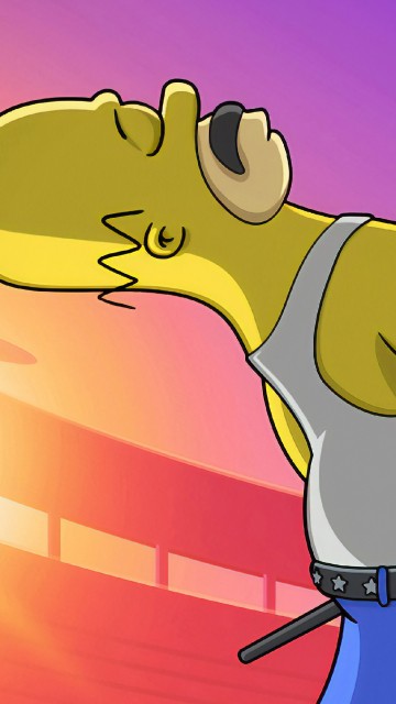 Image brown and yellow horse cartoon character