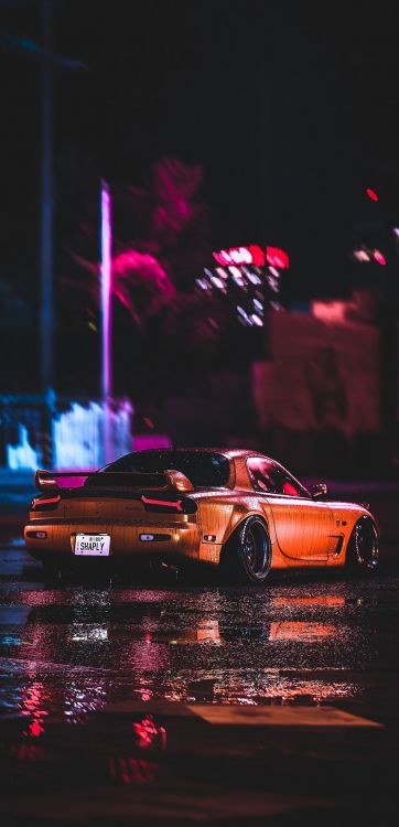 Mazda, Rx-7, rx7, Rotary, FD3S, Initial D, Keisuke Takahashi, yellow,  simple, HD wallpaper | Wallpaperbetter