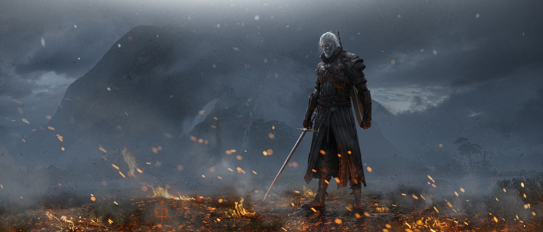 Geralt de Rivia, The Witcher 3 Wild Hunt, Witcher, Ciri, Les Vêtements D'extérieur. Wallpaper in 2520x1080 Resolution