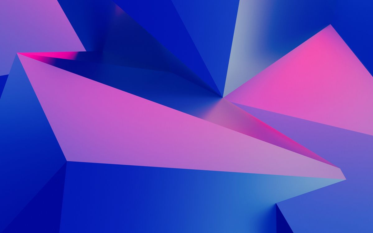 三角形, 形状, 几何形状, 紫色的, 品红色 壁纸 3420x2138 允许