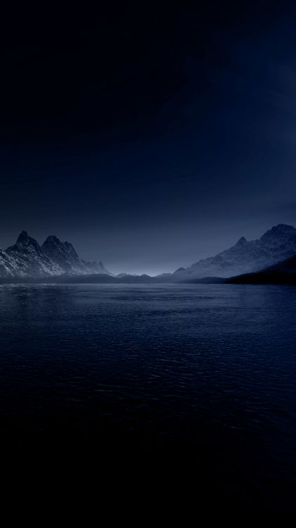 Smartphone, Blue, Nature, Mountain, Water. Wallpaper in 1242x2208 Resolution