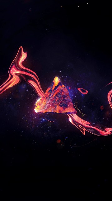 Image red and blue light digital wallpaper