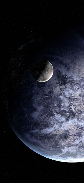 智能手机, 气氛, 月亮, Crescent, 风格 壁纸 1080x2340 允许