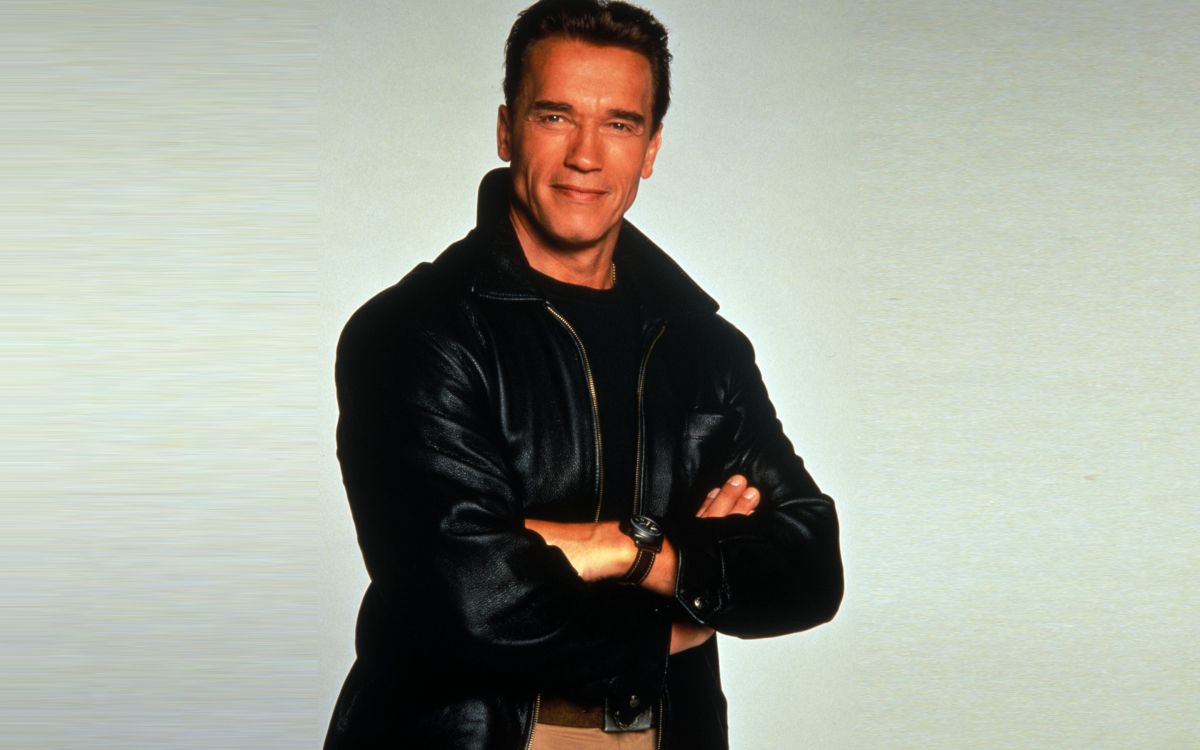 arnold schwarzenegger handsome, arnold schwarzenegger, jacket, leather jacket, outerwear