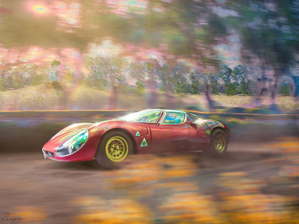 Roter Porsche 911 Unterwegs. Wallpaper in 3840x2880 Resolution