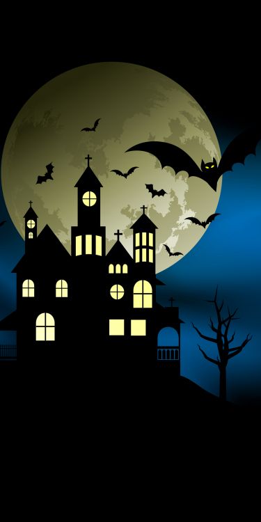 Halloween, Die Sims 4, Die Sims-Ressource, Licht, Mond. Wallpaper in 1080x2160 Resolution