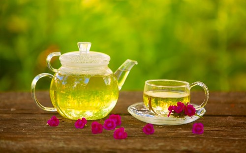 Image green tea, tea, cangkir, flowering tea, saucer