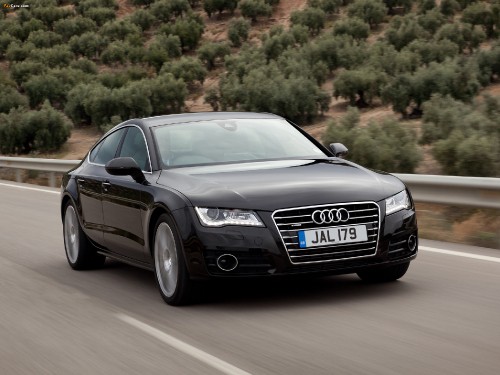 Image black audi coupe on road during daytime