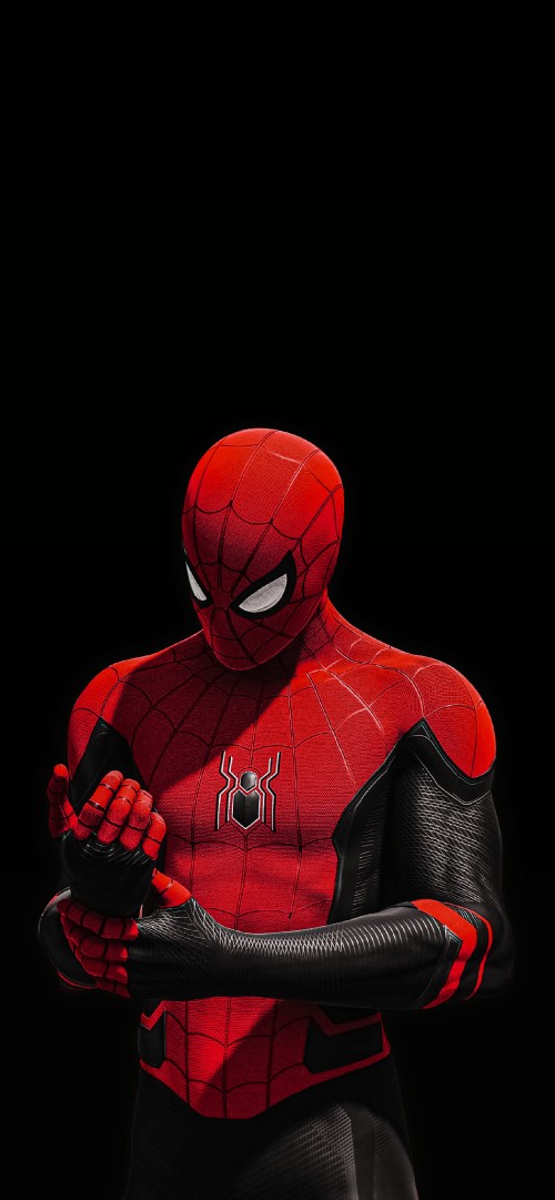 Spider-man Miles Morales Hanging Upside Down 4K Ultra HD Mobile Wallpaper