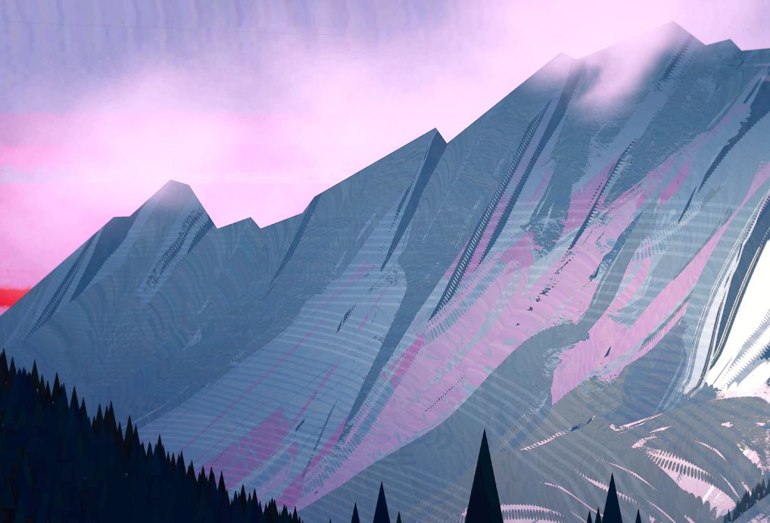 Bergkette, Gletscher-landform, Cloud, Piste, Pink. Wallpaper in 3840x2606 Resolution