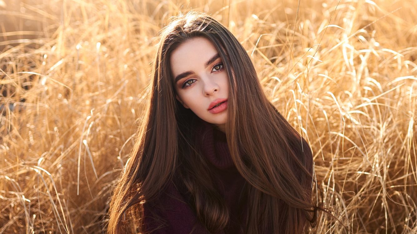 hair, People in nature, face, long hair, beauty