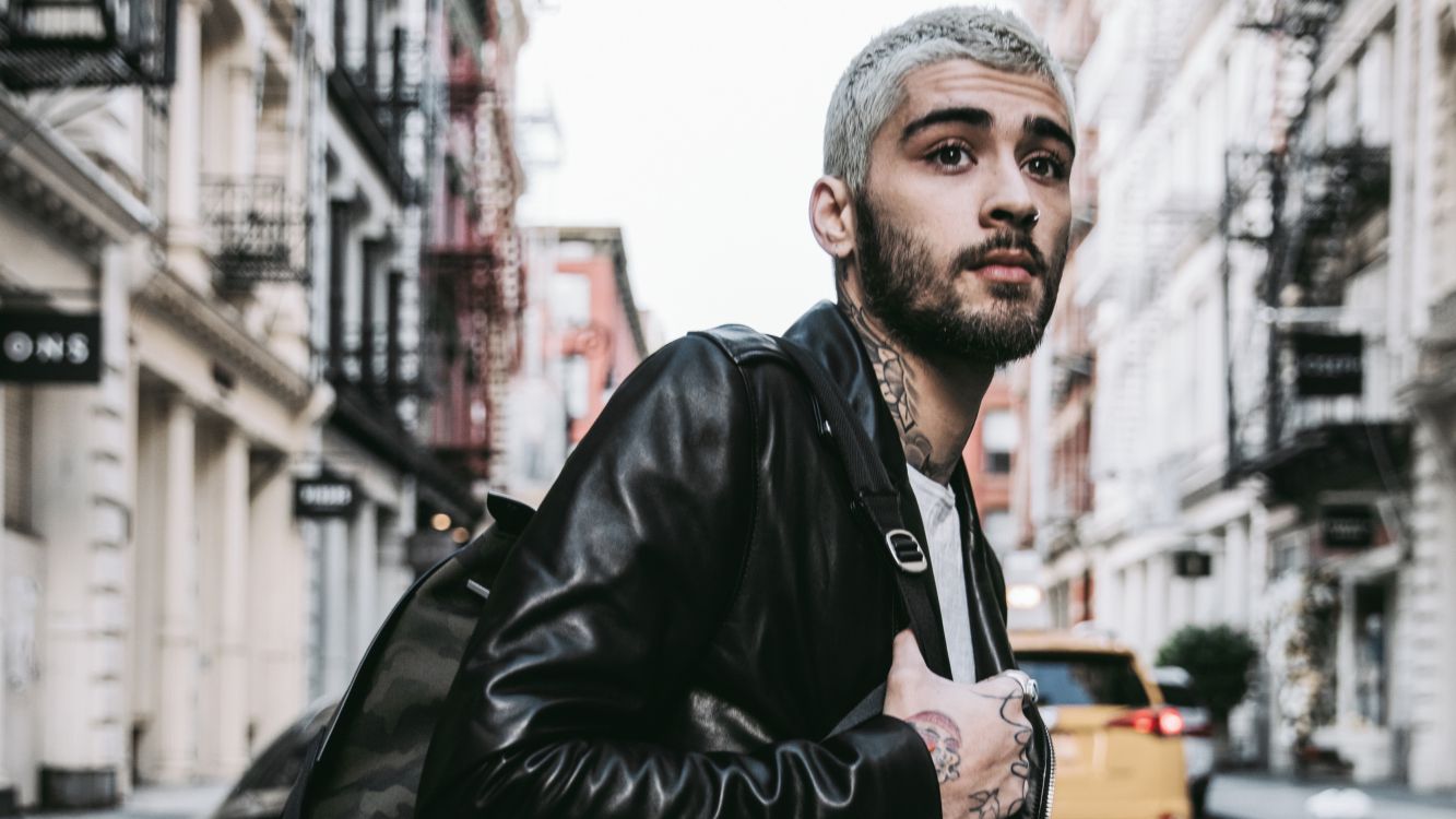 Zayn Malik, Une Direction, Mode de la Rue, Veste, Barbe. Wallpaper in 3333x1874 Resolution