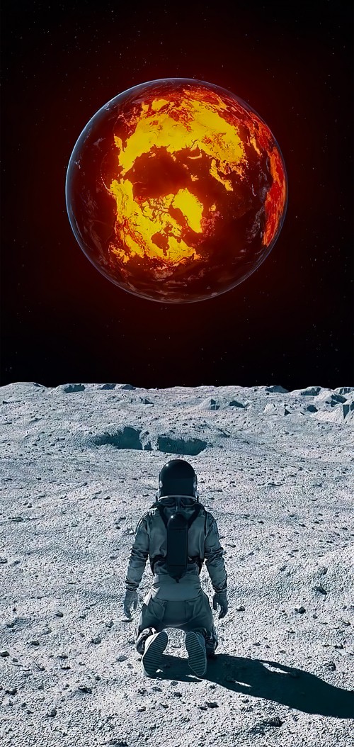 Image moon lava oceans, earth, moon, soundcloud, planet