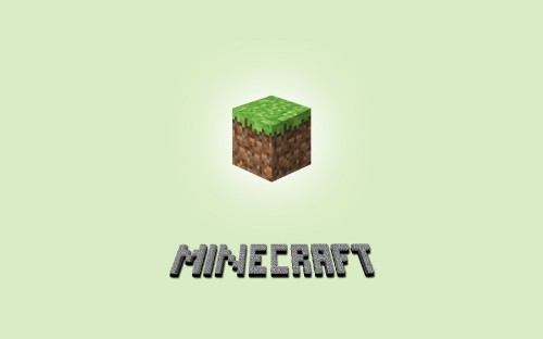 Image minecraft, logo, green, brand, cube