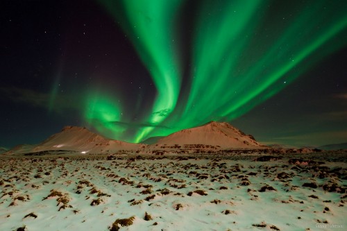 Image aurora, nature, light, landscape, green