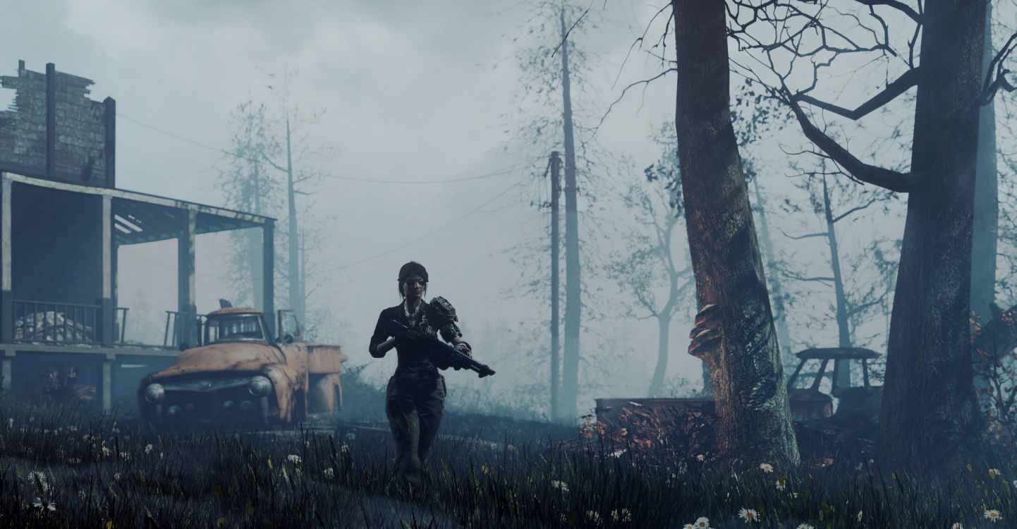 Fallout 4, Baum, Atmosphäre, Winter, Xbox. Wallpaper in 2048x1065 Resolution