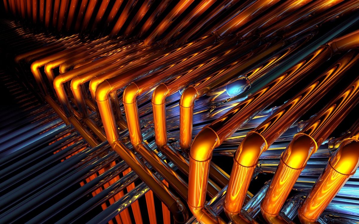 Goldenes Und Blaues Rundes Accessoire. Wallpaper in 1920x1200 Resolution