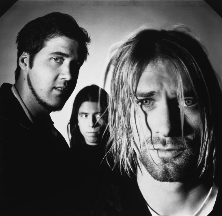 Nirvana, Nevermind, Monochrome, Smile, Portrait. Wallpaper in 3553x3465 Resolution