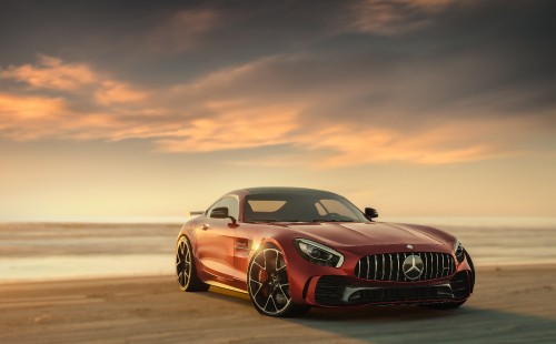 Image black bmw m 3 coupe on brown sand during sunset