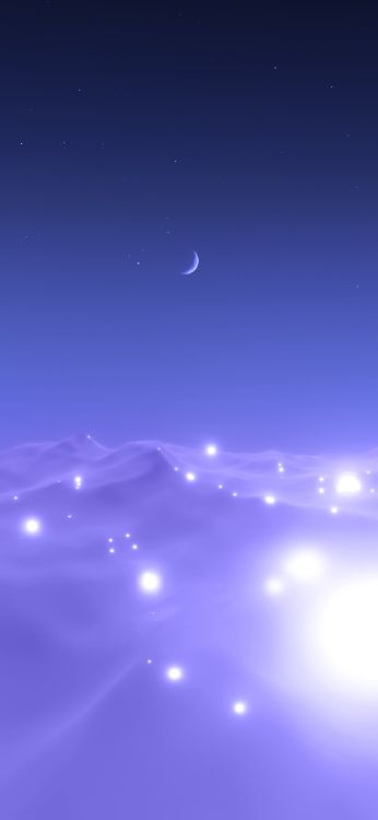 Ambiente, de la Media Luna, Entorno Natural, Luna, Agua. Wallpaper in 1242x2688 Resolution