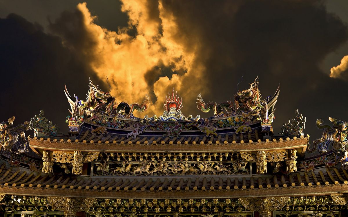 寺庙, 旅游景点, 文化, 天空, 里程碑 壁纸 1920x1200 允许