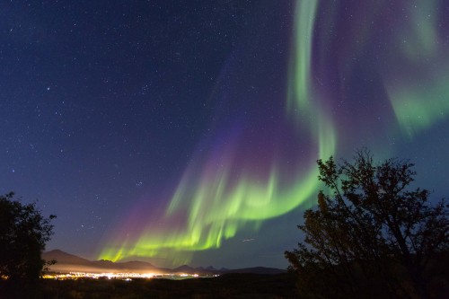 Image aurora, nature, green, cloud, atmosphere