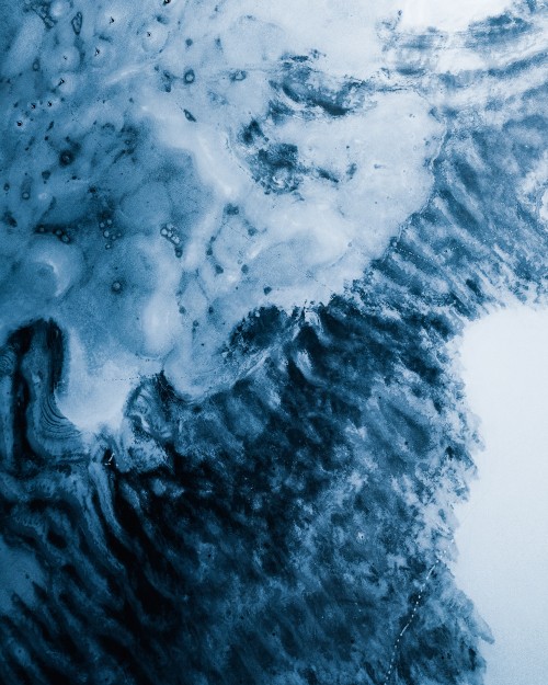 Image glacier, blue, water, cloud, freezing