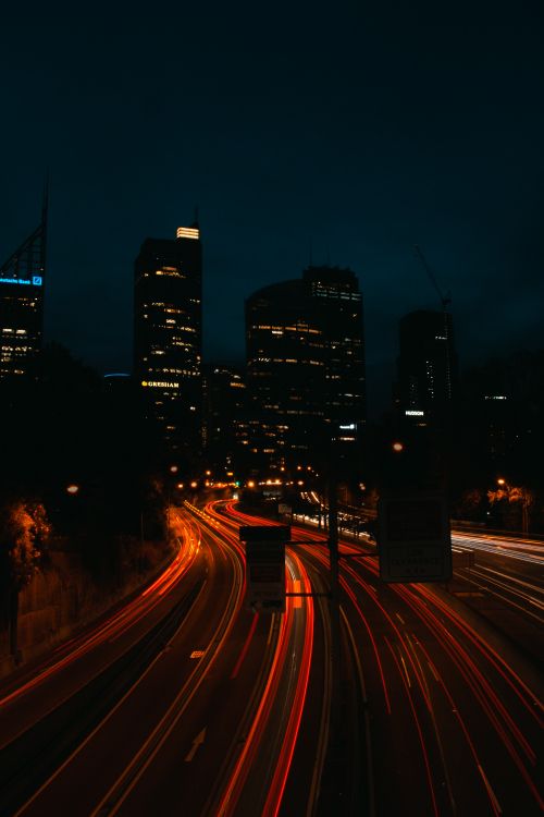 Time Lapse Photography of City During Night Time. Wallpaper in 3456x5184 Resolution