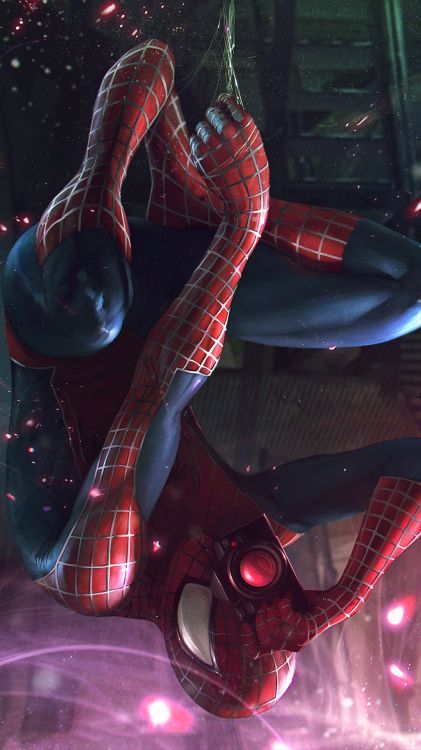 Spider-man, Spinne, Superhelden, Marvel Comics, Licht. Wallpaper in 1080x1920 Resolution