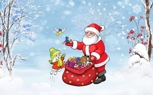 Image vector graphics, Santa Claus, illustration, Christmas Day, winter