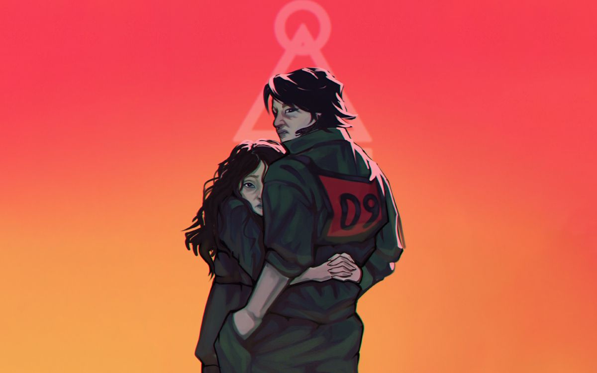 Jeu de Calmar, Han mi Nyeo, Jang Deok-su, Seong Gi-hun, Cho Sang-woo. Wallpaper in 3840x2400 Resolution