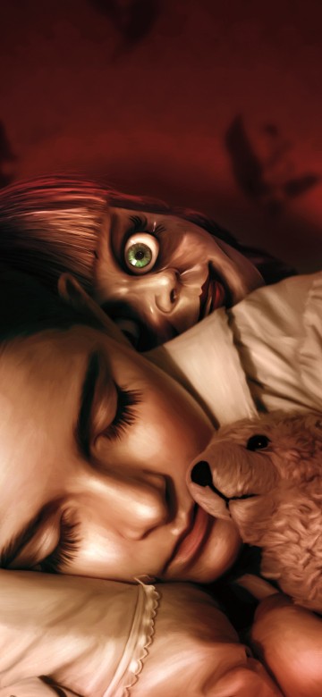 Image person lying on bed covered with blanket